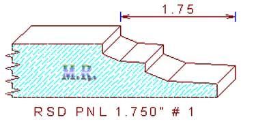 Raised Panel Moulding 1-3/4" Raised Panel Moulding 1-3/4"