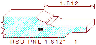 Raised Panel Moulding 1-13/16" - 1 Raised Panel Moulding 1-13/16" - 1