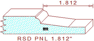 Raised Panel Moulding 1-13/16" Raised Panel Moulding 1-13/16"