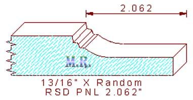 Raised Panel Moulding 2-1/16"