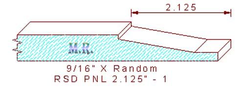 Raised Panel Moulding 2-1/8" - 1 Raised Panel Moulding 2-1/8" - 1