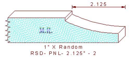 Raised Panel Moulding 2-1/8" - 2 Raised Panel Moulding 2-1/8" - 2