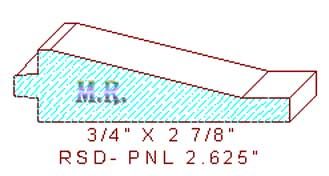Raised Panel Moulding 2-5/8" Raised Panel Moulding 2-5/8"