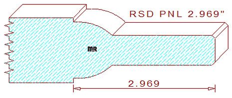 Raised Panel Moulding 2-31/32" Raised Panel Moulding 2-31/32"