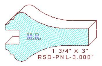 Raised Panel Moulding 3"