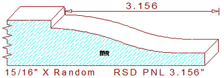 Raised Panel Moulding 3-5/32"