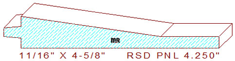 Raised Panel Moulding 4-1/4"