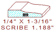 Scribe 1-3/16" Scribe 1-3/16"