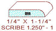 Scribe 1-1/4" - 1 Scribe 1-1/4" - 1