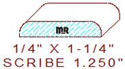 Scribe 1-1/4" Scribe 1-1/4"