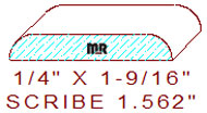 Scribe 1-9/16" Scribe 1-9/16"