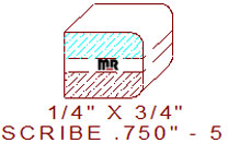 Scribe 3/4" - 5