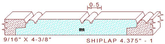 Shiplap Moulding 4-3/8" - 1