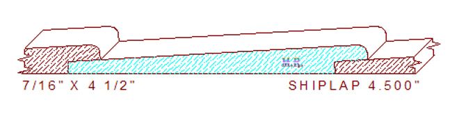 Shiplap Moulding 4-1/2"