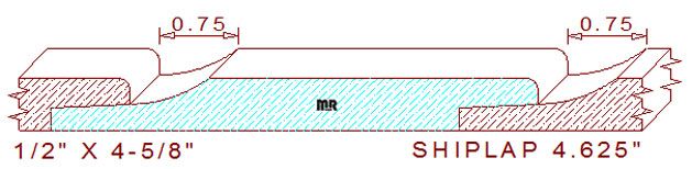Shiplap Moulding 4-5/8"