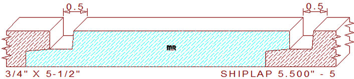 Shiplap 5-1/2" - 5