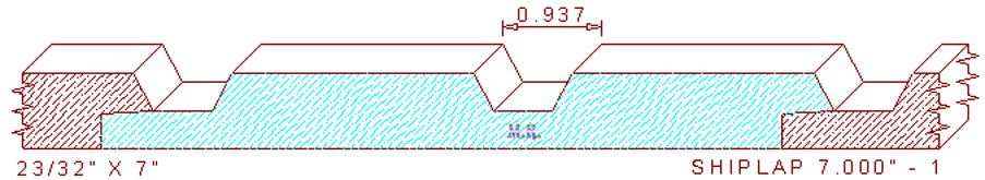Shiplap Moulding 7" - 1