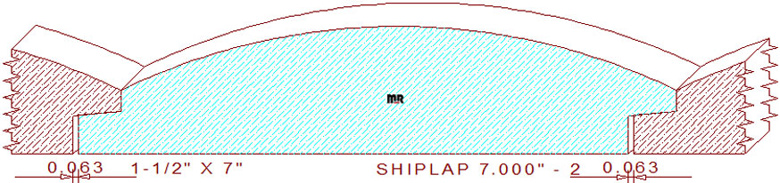 Shiplap Moulding 7" - 2 Shiplap Moulding 7" - 2