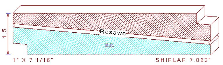 Shiplap Moulding 7-1/16"