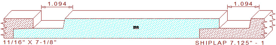 Shiplap Siding 7-1/8" - 1