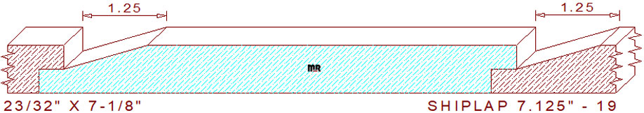WP 101 Shiplap Siding 7-1/8" - 19 WP 101 Shiplap Siding 7-1/8" - 19