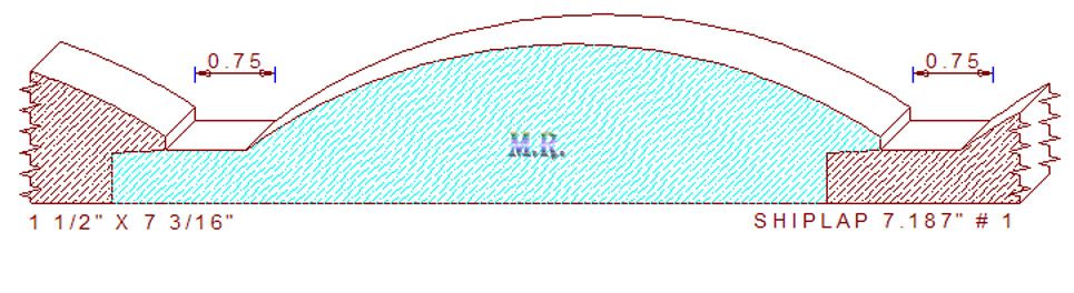 Shiplap Moulding 7-3/16" - 1