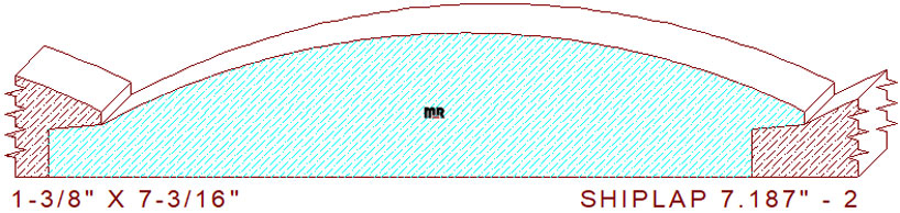 Shiplap Moulding 7-3/16" - 2