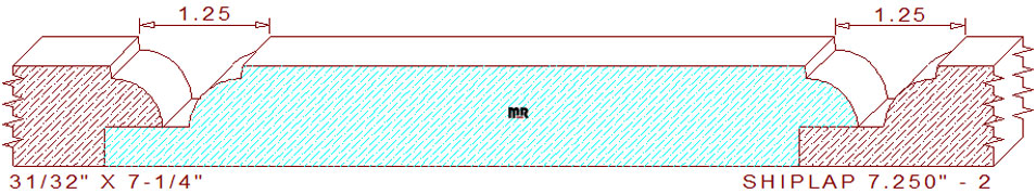 Shiplap Moulding 7-1/4" - 2