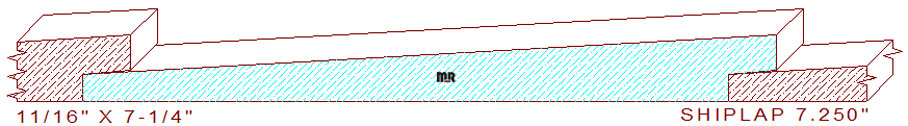 Shiplap Moulding 7-1/4"