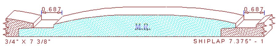 Shiplap Moulding 7-3/8" - 1