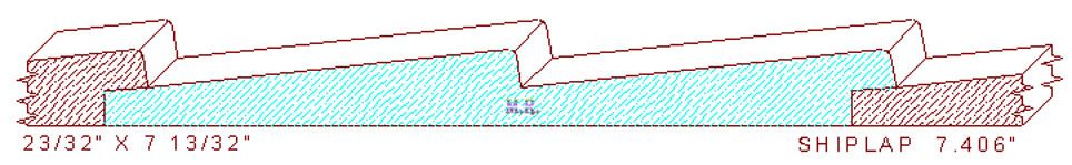 Shiplap Moulding 7-13/32"