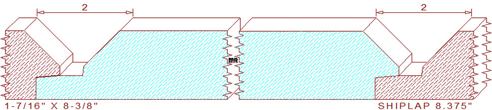 Shiplap Moulding 8-3/8"