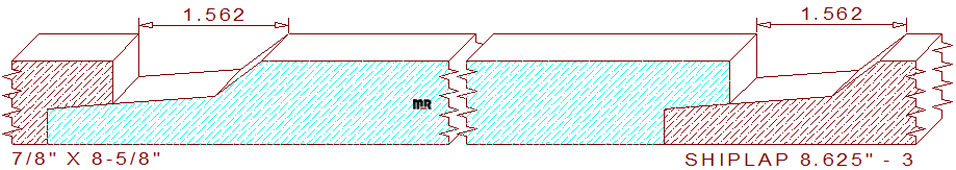 Shiplap Moulding 8-5/8" - 3