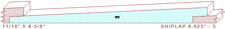 Shiplap Moulding 8-5/8" - 5