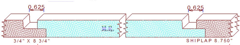 Shiplap Moulding 8-3/4"