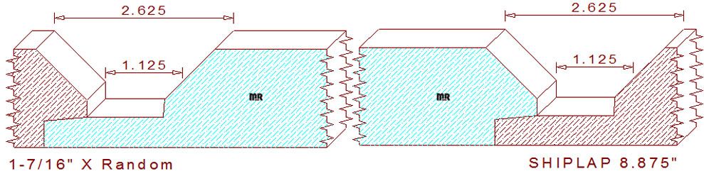 Shiplap Moulding 8-7/8"