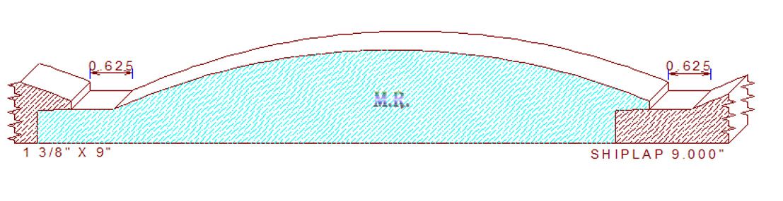 Shiplap Moulding 9" Shiplap Moulding 9"