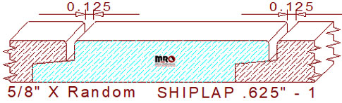 Shiplap 5/8" - 1