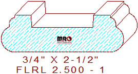 Floor/Shoe Rail Moulding 2-1/2" - 1