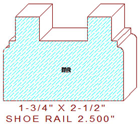 Floor/Shoe Rail Moulding 2-1/2" Floor/Shoe Rail Moulding 2-1/2"