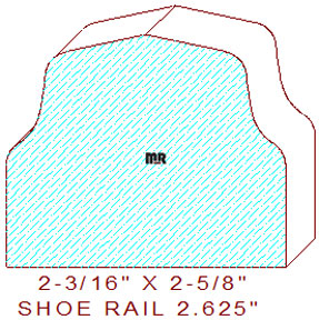 Floor/Shoe Rail Moulding 2-5/8" Floor/Shoe Rail Moulding 2-5/8"