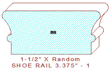 Floor/Shoe Rail 3-3/8" - 1