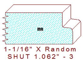 Shutter/Louver 1-1/16" - 3 Shutter/Louver 1-1/16" - 3