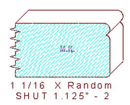 Shutter/Louver 1-1/8" - 2 Shutter/Louver 1-1/8" - 2