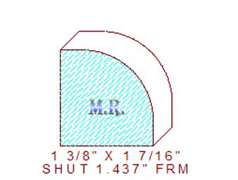 Shutter/Louver 1-7/16" Shutter/Louver 1-7/16"