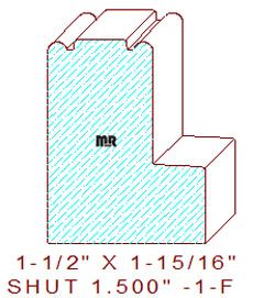 Shutter/Louver 1-1/2" - 1 Shutter/Louver 1-1/2" - 1