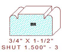 Shutter/Louver 1-1/2" - 3