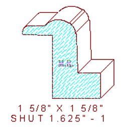 Shutter/Louver 1-5/8" - 1 Shutter/Louver 1-5/8" - 1