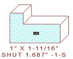 Shutter/Louver 1-11/16" - 1