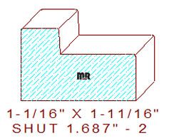 Shutter/Louver 1-11/16" - 2 Shutter/Louver 1-11/16" - 2